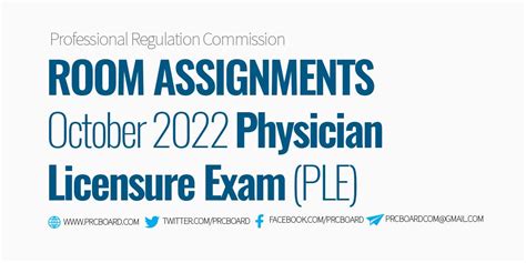 october 2022 ple|ROOM ASSIGNMENTS: October 2022 Physician Licensure .